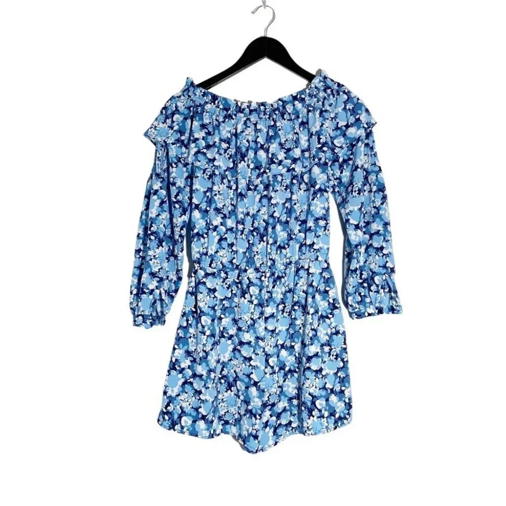 Michael Michael Kors Floral Off Shoulder Romper Size M - Picture 2 of 5